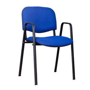 Konferenčná stolička ISO s područkami C34 – tyrkysová
