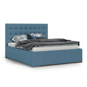 Čalúnená posteľ PRIMO 160x200 cm Modrá