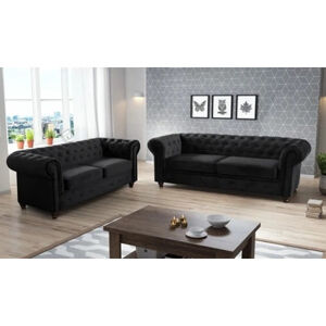 Pohovka Infinity Chesterfield II Čierna