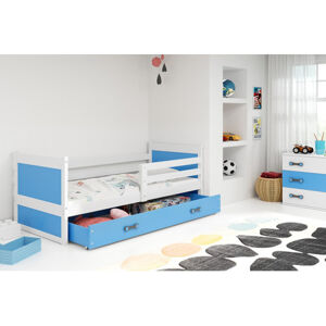Detská poschodová posteľ RICO 190x80 cm Biela Modrá