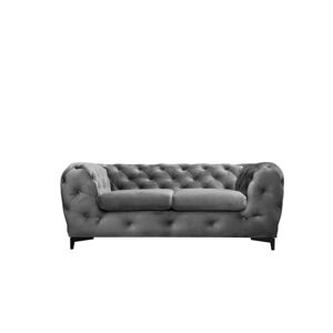 Kreslo Roma Chesterfield Sivá