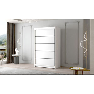 Veľká šatníková skriňa FADO IV 120 cm Biela