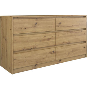 Komoda 2D4S 140 cm - biela lesk