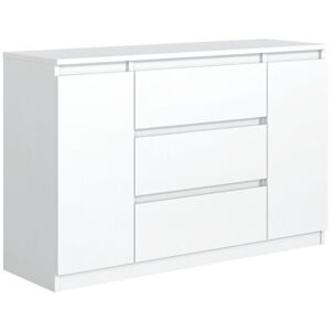 Komoda 2D3D 120 cm M400 - biela