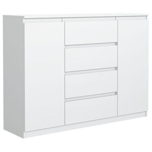 Komoda 2D4S 120 cm M402 - biela