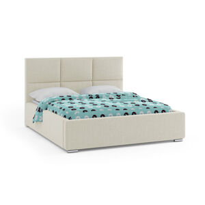 Čalouněná postel NEVADA 160x200 cm Krémová