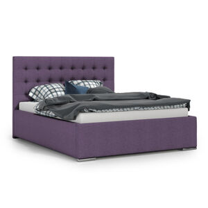 Čalouněná postel NEVADA 160x200 cm Fialová