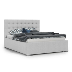 Čalúnená posteľ NEVADA 180x200 cm Svetlo šedá