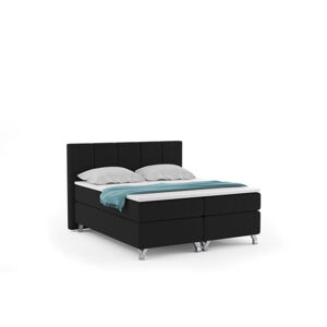 Čalúnená posteľ IMPERIA vrátane úložného priestoru 160x200 Čierna