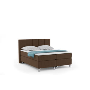 Čalúnená posteľ IMPERIA vrátane úložného priestoru 180x200 Hnedá
