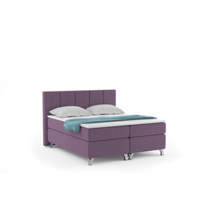 Čalúnená posteľ IMPERIA vrátane úložného priestoru 160x200 Fialová