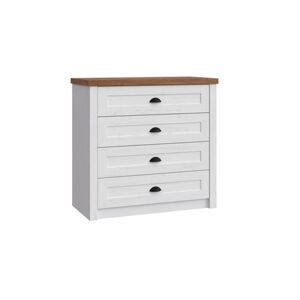 Komoda Provence K4 Biela