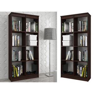 Regál R 80 cm CLP 8 poličiek wenge
