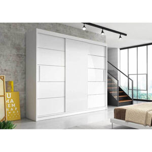 Skriňa Alba II 250x61 cm - biela