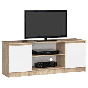 Komoda RTV K140 2D 1PCLP-sonoma / biela